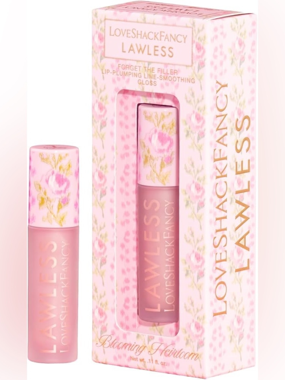 LoveShackFancy Lawless Lip Gloss - Blooming Heirloom - New In Box